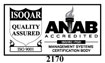 ISO, ANAB, UKAS certified 